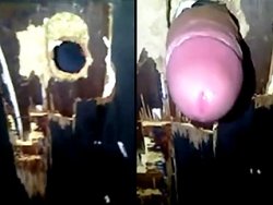 française, glory hole - Une bourgeoise dans son premier glory hole