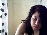 masturbation - Young slut masturbates with her shower head