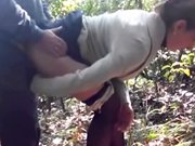 whore - Ukrainian whore gets fucked by client in the woods