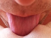 Cunnilingus - Close up on a guy licking a nice pussy