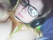 masturbation - She masturbates for her boyfriend on webcam