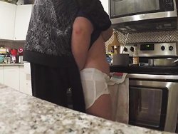 milf - I fuck my little slut wife in the kitchen