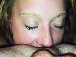 rimming - Slut licking her ass off her ass
