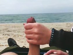 hottie - A pretty slut gets fucked on the beach