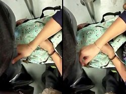 Bitch - Slut touches stranger's cock on the bus