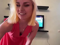Blowjob - She sucks him off so he stops watching the game